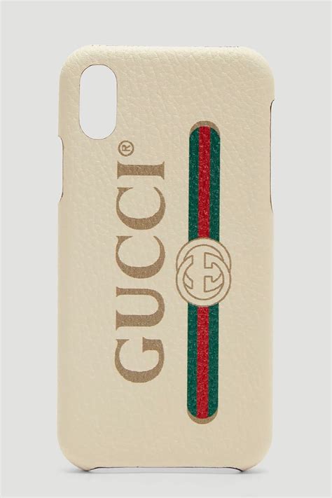 gucci logo iphone x case - black|authentic Gucci phone case.